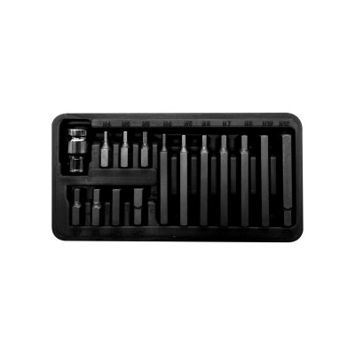 BIT SET 15PCS, HEX4-HEX12, L30/75MM PROLINE