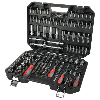 179 PCS. SOCKET SET,CRV,S2,1/2",3/8",1/4" DRIVE,BMC,PROLINE