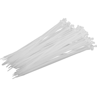 NYLON CABLE TIE (WHITE), 4.8X300MM PCS.100, PROLINE