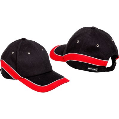 BASEBALL CAPS, BLACK-RED L101030S, 12SZT, CE, LAHTI