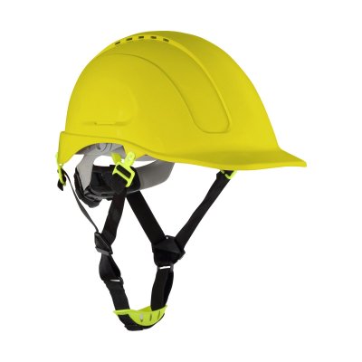 SAFETY HELMET WITH VENT., YELLOW, CAT. II, CE, LAHTI