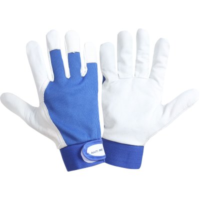 GLOVES LEATHER BLUE L272111P, 12 PAIRS, "11", CE, LAHTI