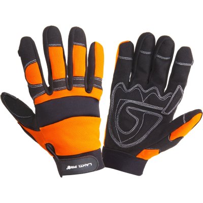 GLOVES MECH. BLACK-ORANGE L280509P, CARD, "9", CE, LAHTI