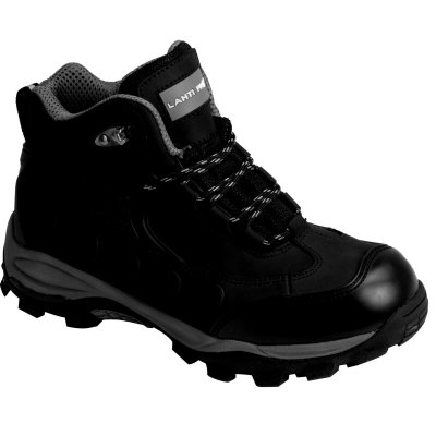 ANKLE SHOES, NUBUCK, BLACK-GREY, SB SRC, "42", CE, LAHTI