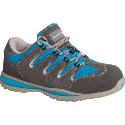 LADIES' SHOES, SUEDE/MESH, GREY-BLUE, S1 SRA, "38", CE,LAHTI