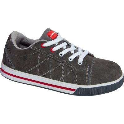 SHOES, SUEDE, GREY-RED, SB FO SRA, "41", CE, LAHTI