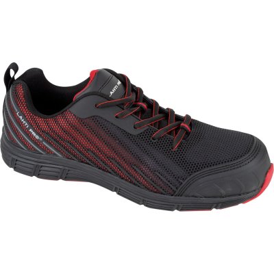 SHOES, KPU/MESH, BLACK-RED, S1 SRC, "44", CE, LAHTI