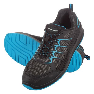 SHOES, KPU/MESH, BLACK-BLUE, S1P SRC, "46", CE, LAHTI