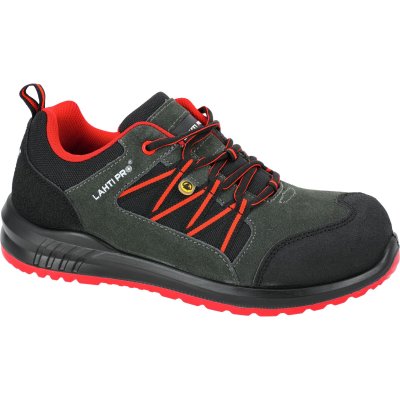 SHOES, ESD, SUEDE/OXFORD, GRAPHITE-RED, S1 SRC,"44",CE,LAHTI