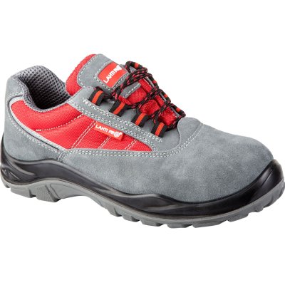 SHOES, SUEDE/OXFORD, GREY-RED, S1P SRC, "40", CE, LAHTI