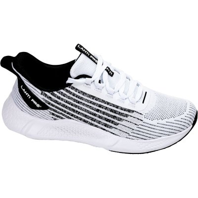 SHOES, KNITTED, 3D, WHITE-BLACK, "43", LAHTI