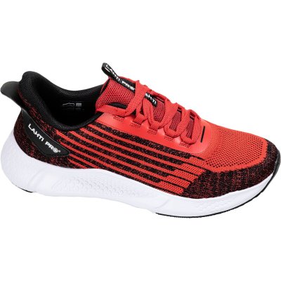 SHOES, KNITTED, 3D, RED-BLACK, "40", LAHTI