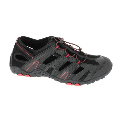 TREKKING SANDALS, PU/MESH, BLACK-RED, "39", LAHTI