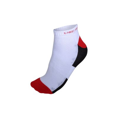 WORK SOCKS WHITE-RED SHORT, 3 PAIRS, "39-42", LAHTI