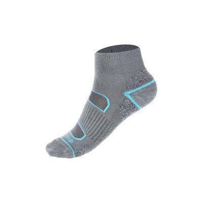 LADIES' WORK SOCKS GREY-TURQ., 1 PAIR, "35-38", LAHTI