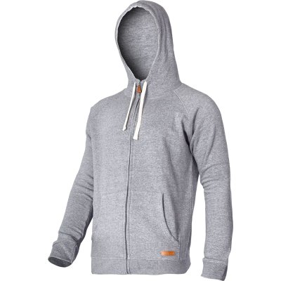 HOODED SWEATSHIRT WITH ZIP, GREY, "2XL", CE, LAHTI