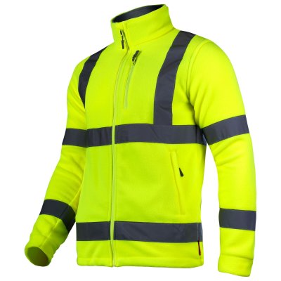 HIGH VISIBILITY FLEECE JACKET YELLOW, "XL", CE, LAHTI