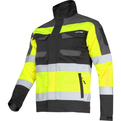 HIGH VIS. JACKET BLACK-YELLOW, "XL", CE, LAHTI