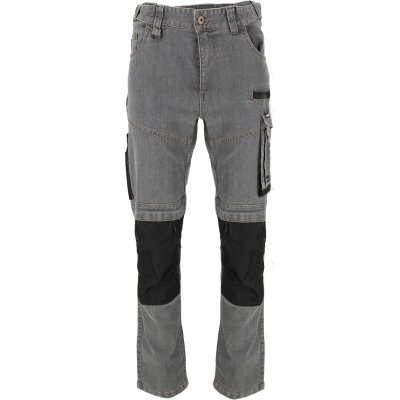 JEANS TROUSERS, GREY, STRETCH, REINFORCEMENTS, "M", CE,LAHTI