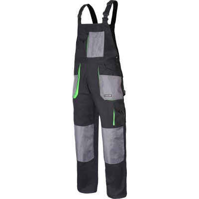BIB-PANTS, BLACK-GREEN, 100% COTTON, "M (50)", CE, LAHTI