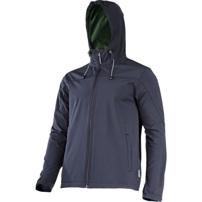 SOFTSHELL JACKET, HOOD, BLACK, "S", CE, LAHTI