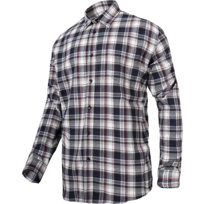 FLANNEL SHIRT GREY-BLACK, 170G/M2, "XL", CE, LAHTI