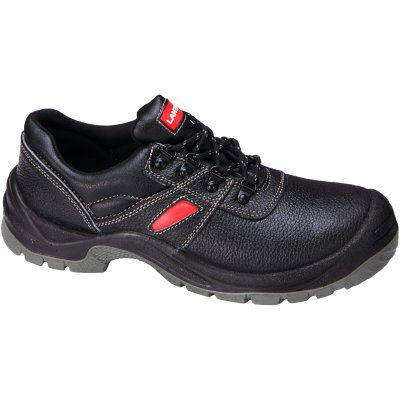 SHOES, LEATHER, BLACK-RED, S3 SRA, "44", CE, LAHTI